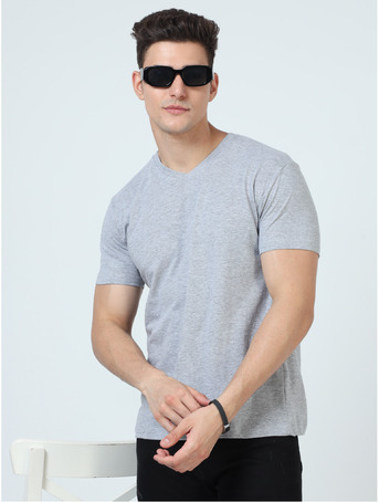 Bangalore, Wholesale Products, Basics Men Regular Fit V- Neck T-Shirt | 100% Cotton