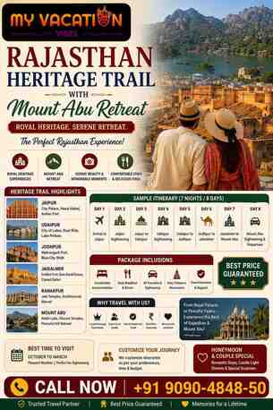 Jaipur, Travel, Rajasthan Heritage Trail With Mount Abu Retreat