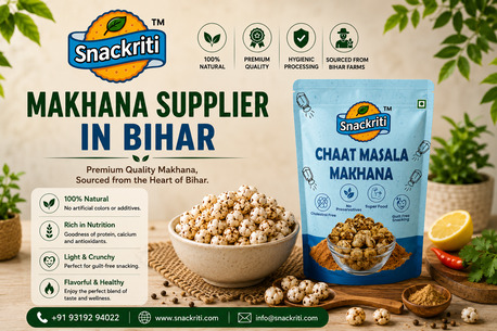 Mumbai, Food Delivery, Makhana Supplier In Bihar Delivering Fresh And Healthy Snacks