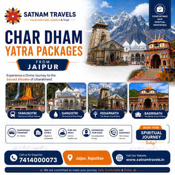 Jaipur, Travel, Char Dham Yatra Packages From Jaipur | Satnam Travels