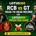 RCB Vs GT Head-to-Head Record And Lotus365 Prediction Guide