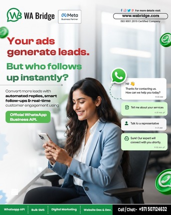 Dubai, Marketing, Automate Lead Follow-Ups With Official WhatsApp Business API | WA Bridge