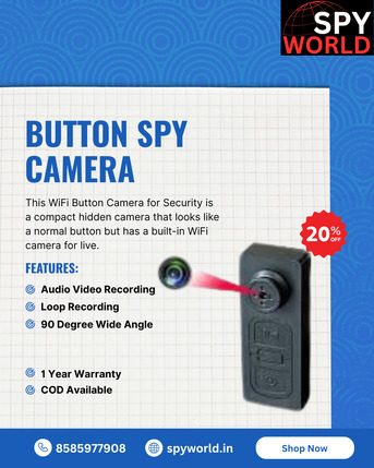 New Delhi, Electronics, INR 4999,  Top Button Camera Shop In Munirka &ndash; Spy World &ndash; 8585977908