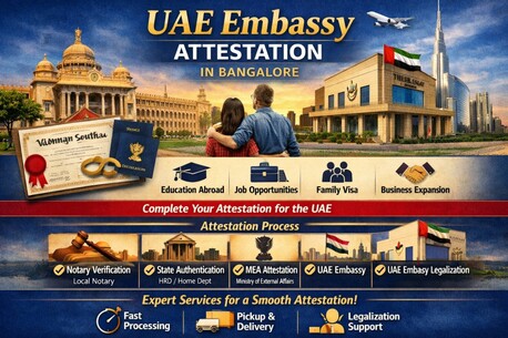 Bangalore, Legal, UAE Embassy Attestation In Bangalore