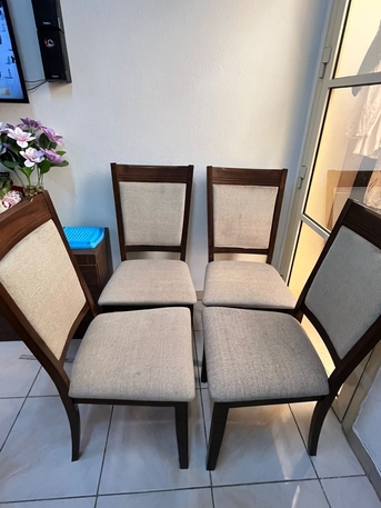 Jeddah, Furniture, SAR 400,  4 Dining Chairs In Excellent Condition At SAR 400