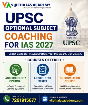 New Delhi, Lessons Offered, Anthropology Optional Is The Best Choice For UPSC IAS 2027 Preparation