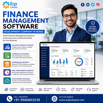 Noida, Software Development, Finance Management Software Development Company In Noida | ERP Hubspot