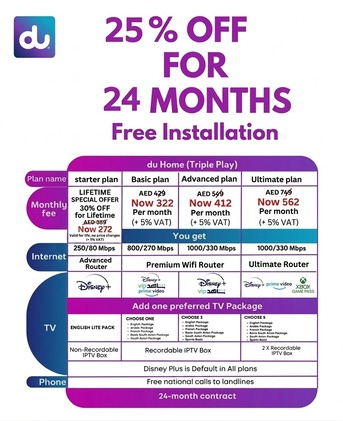 Dubai, Electronics, AED 429,  BEST HOME FIBER INTERNET