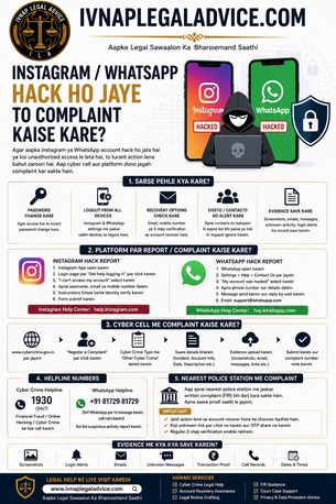 New Delhi, Legal, Instagram Or WhatsApp Hack Complaint &ndash; How To Recover Your Account
