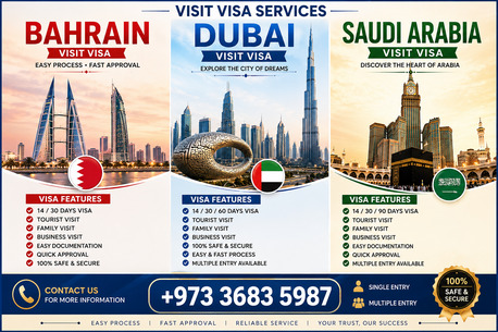 Manila, Travel, Tourist Visit Visa For Saudi Bahrain Dubai