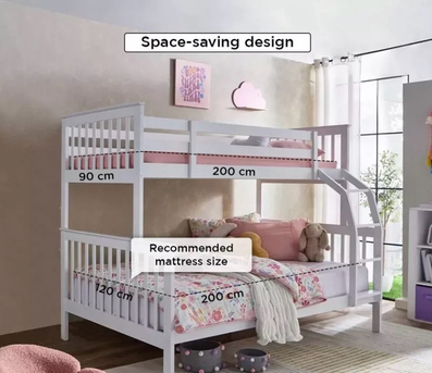 Mushrefah, Furniture, SAR 650,  Wooden Bunk Bed For Kids Urgent Sale