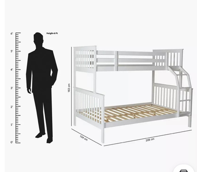 Mushrefah, Furniture, SAR 650,  Wooden Bunk Bed For Kids Urgent Sale