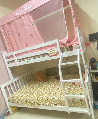 Mushrefah, Furniture, SAR 650,  Wooden Bunk Bed For Kids Urgent Sale