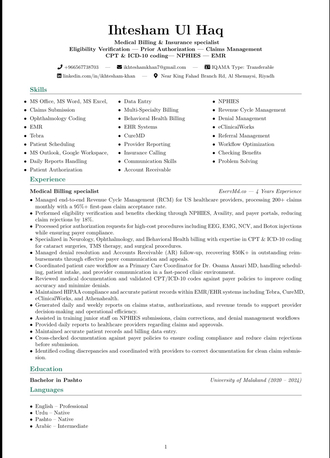 Riyadh, Job Seekers, Medical Billing,cliams Specialist,medical Coordinator,eligibility Specialist.