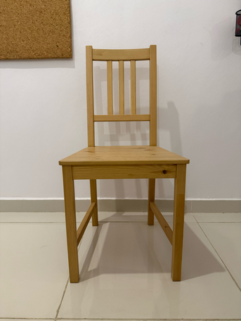 Jeddah, Furniture, SAR 100,  🪑 IKEA Wooden Chair &ndash; For Sale