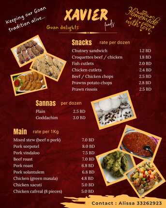 Gudaibiya, Catering, Home Cooked Snacks And Goan Dishes