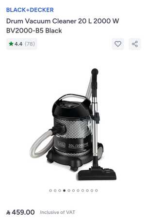 Jeddah, Appliances, SAR 150,  Drum Vacuum Cleaner 20 L 2000 W Available For Sale Good Condition.