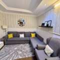 SAR 800,  &ldquo;Modern Grey L-Shape Sofa Set With Accent Chair And Carpet &ndash; Excellent Condition&rdquo;
