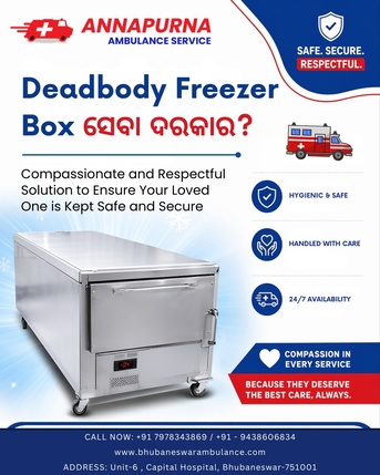Bhubaneswar, Medical, Dead Body Freezer Box In Bhubaneswar