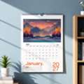 INR 325,  Custom Wall Calendar 2026