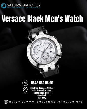 London, Watches, 949,  Versace Black Men