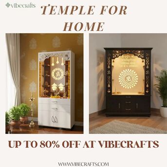 Noida, Household Items, INR 11999,  Premium Temple For Home &ndash; Elegant Designs By Vibecrafts