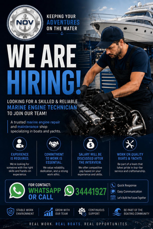 Asker, Jobs, Marine Engine Mechanic & Electrician