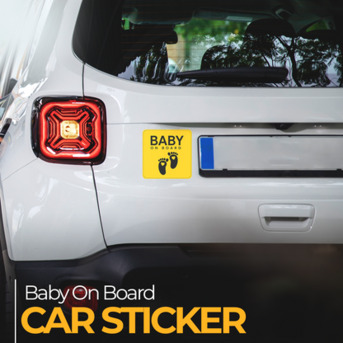 New York, Printing, Baby On Board Sticker For Cars & Vehicles | StickerJet
