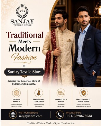 Jaipur, Clothing & Accessories, Traditional Meets Modern Fashion At Sanjay Textile Store