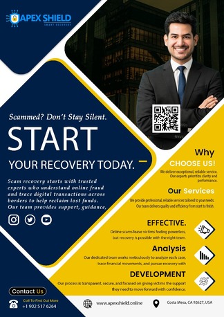 Los Angeles, General, Top 2 Best Way To Recover Lost Funds From Online Crypto Scam - Apexshield Recovery