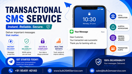 Gurugram, Marketing, Grow Your Business With Secure Transactional SMS Services