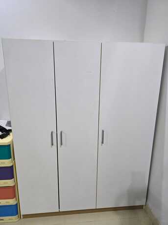 Ghirnatah, Furniture, SAR 0300,  IKEA Single Bed (with 2 Storage Drawers) & Cabinet, White