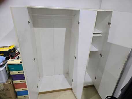 Ghirnatah, Furniture, SAR 0300,  IKEA Single Bed (with 2 Storage Drawers) & Cabinet, White
