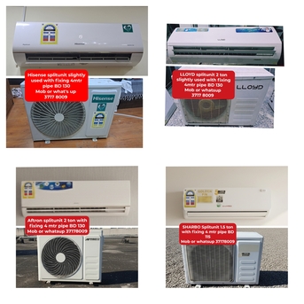 Manama, Air Conditioners, BHD 115,  🌍🌐Variety Of Splitunit In Good Condition For Sale With Delivery And Fixing