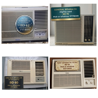 Manama, Air Conditioners, BHD 62,  🌍🌐Variety Of Window Ac In Good Condition For Sale With Delivery And Fixing