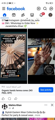 Khobar, Beautician, Organic Hands Henna Cones