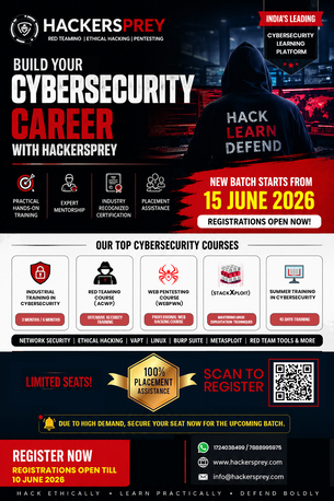 Chandigarh, Lessons Offered, Registrations Now Open For Hackersprey&rsquo;s Upcoming Cybersecurity Batches