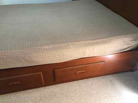 Manama, Furniture, BHD 90,  Queen Size Bed With Mattress, 2-drawer Nightstands (both Sides Of Bed) For Sale