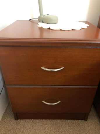 Manama, Furniture, BHD 90,  Queen Size Bed With Mattress, 2-drawer Nightstands (both Sides Of Bed) For Sale