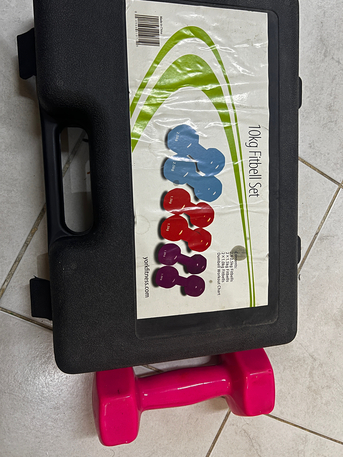 Khobar, Health & Beauty Items, SAR 110,  10KG Fitbell Set With Additional 4 KG Fitbell - Dumbell Work Out Set