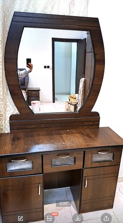 Jeddah, Furniture, SAR 900,  Bed Set Cupboard And Dressing For Sale