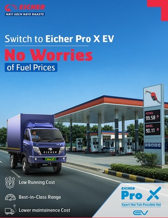 Mumbai, Automotive, Eicher Pro X EV Delivers Smart Savings For Modern Businesses