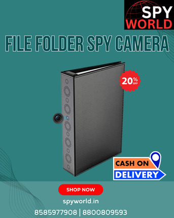 New Delhi, Electronics, INR 5999,  Best File Folder Spy Camera Shop In Delhi &ndash; Spy World &ndash; 8585977908