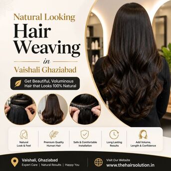 Ghaziabad, Fashion & Design, Natural Looking Hair Weaving In Vaishali Ghaziabad