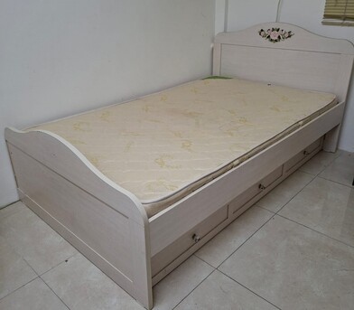 Khobar, Furniture, SAR 900,  Home Center Bed With Side Table For Sale
