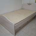 SAR 900,  Home Center Bed With Side Table For Sale
