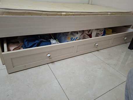 Khobar, Furniture, SAR 900,  Home Center Bed With Side Table For Sale