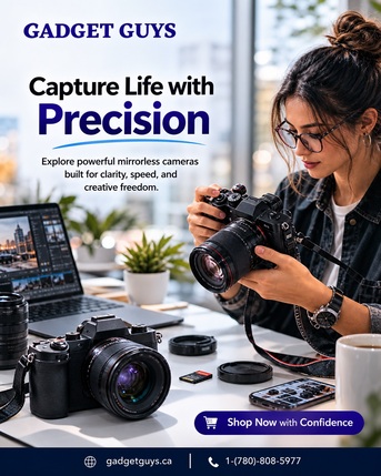 Edmonton, Photo & Video, CAD 599,  Buy Mirrorless Cameras Online With Fast Delivery Across Canada