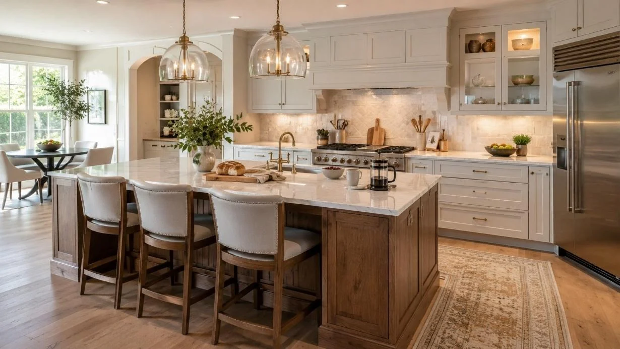 New York, Interior Design, Layout Planning Of Kitchen In North Carolina