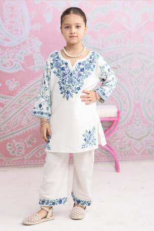 New Delhi, Clothing & Accessories, INR 2825,  Explore Kids Chikankari Kurta For Graceful Ethnic Style